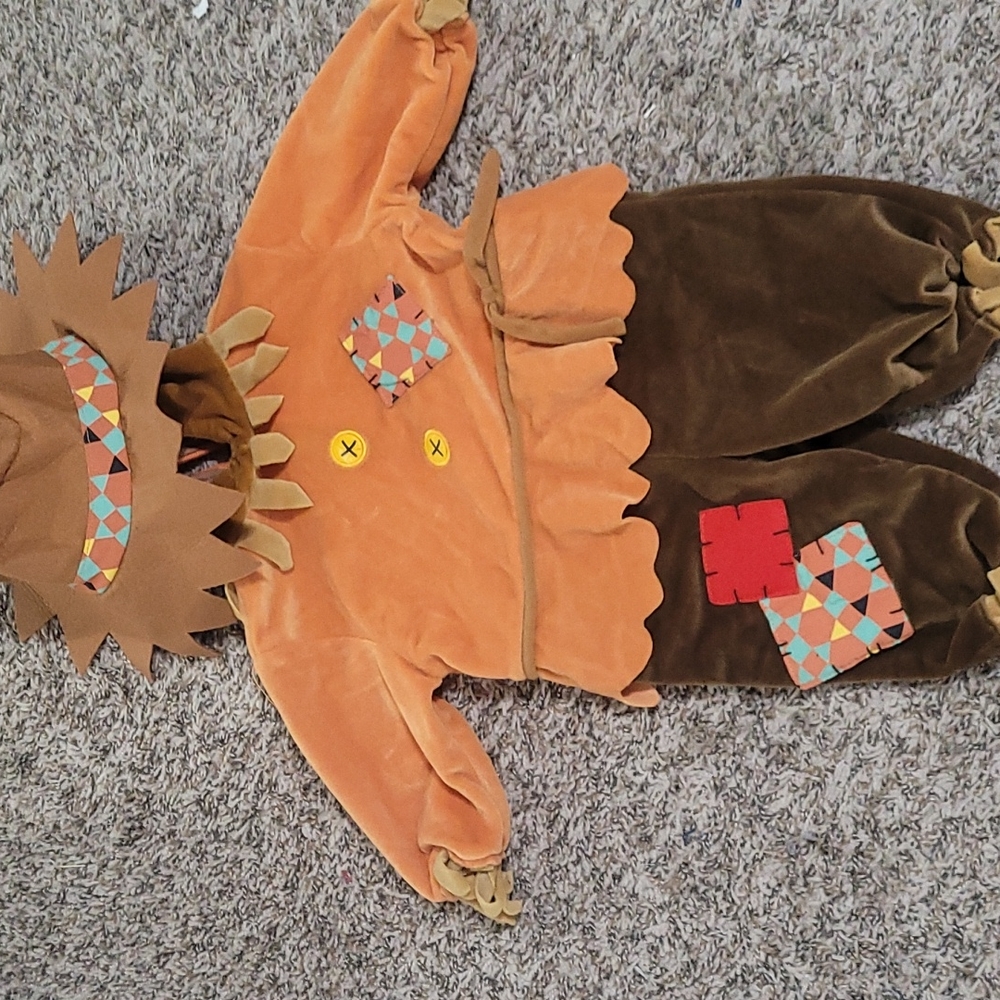 Scarecrow costume, size 3/6 mo.